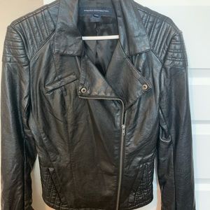 French Connection Faux Leather moto jacket